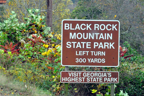Georgia's highest state park sign